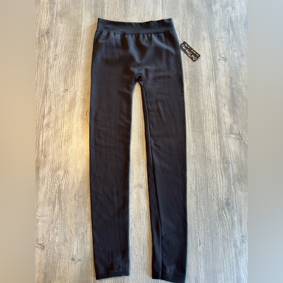 ONE STEP UP One Size Long Soft Leggings Light Fleece Inside=Added Comfort Brown. - Picture 3 of 9